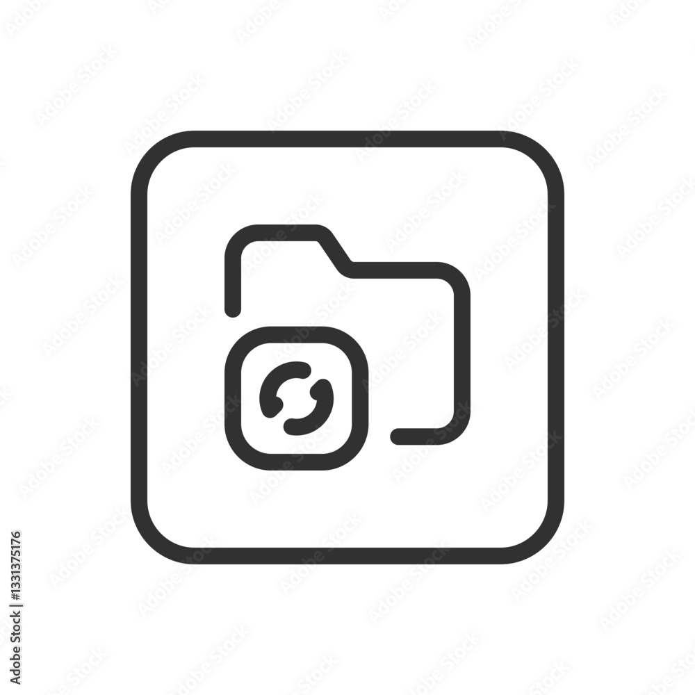 Folder Sync Icon - Modern Simple Flat Vector for Web and Mobile Folder Sync Icon - Modern Simple Flat Vector for Web and Mobile