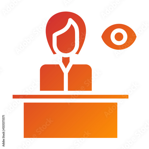 Vector Design Witness Icon Style