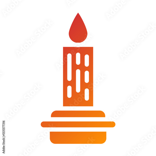 Vector Design Scented Candle Icon Style