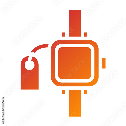 Vector Design Wristwatch Sale Icon Style