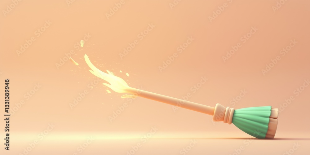 3d cleaning broom animation minimalist studio digital art light background dynamic perspective conceptual visualization 3d cleaning broom animation minimalist studio digital art light background dynamic perspective conceptual visualization