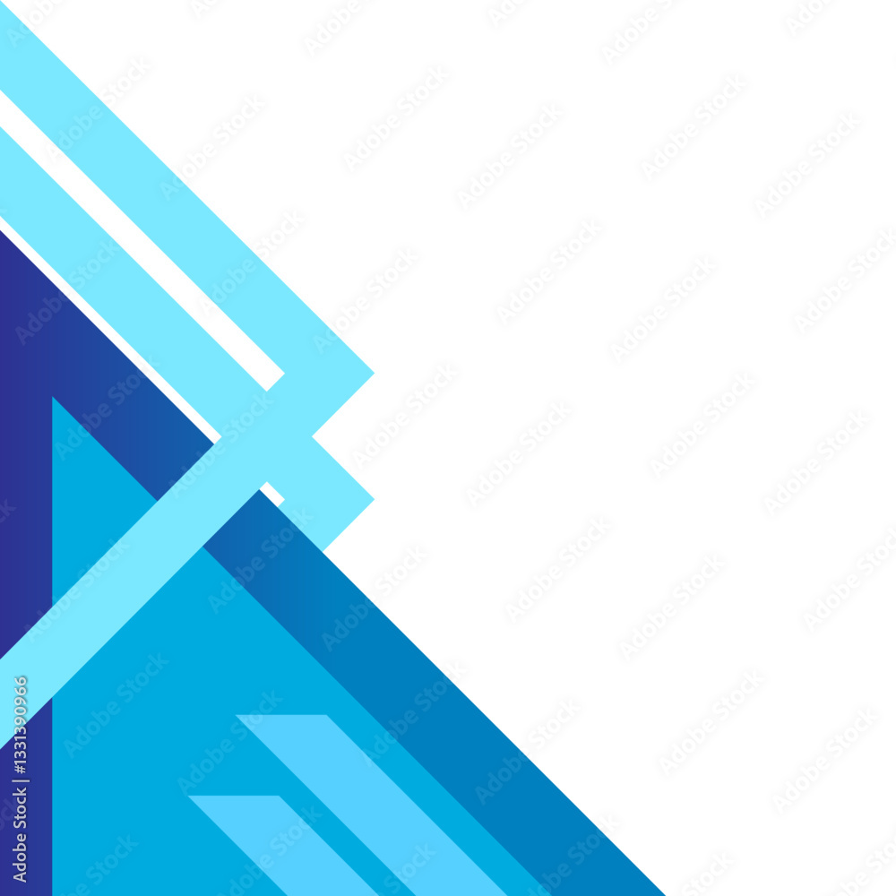 Blue Geometric Corner Blue Geometric Corner