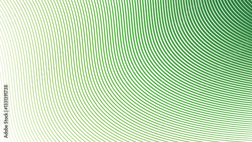 Green Stripes Line Pattern Abstract Background. Modern Stylish Backdrop. Trendy Seamless Design. Elegant Wavy Texture. Minimalist Digital Wallpaper. Smooth Flowing Aesthetic. Geometric Creative