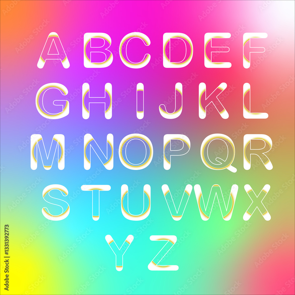 A-Z vector illustration of a alphabet A-Z vector illustration of a alphabet