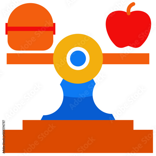 Balanced diet Flat icon