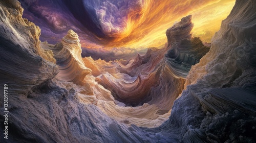 Wallpaper Mural Breathtaking Symphony of Nature’s Handiwork at Dusk in Gigapixel Quality Torontodigital.ca