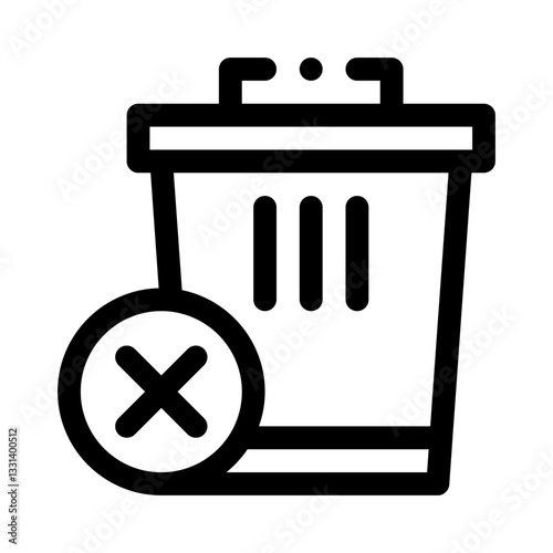 Delete line icon