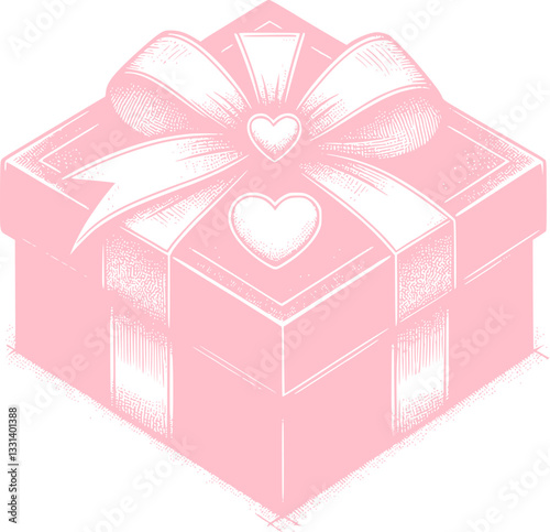 Hand-drawn Love Gift Illustration