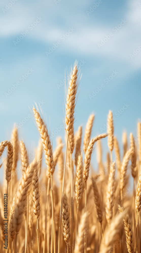 ripe golden wheat stalks in a sunlit field ripe golden wheat stalks in a sunlit field