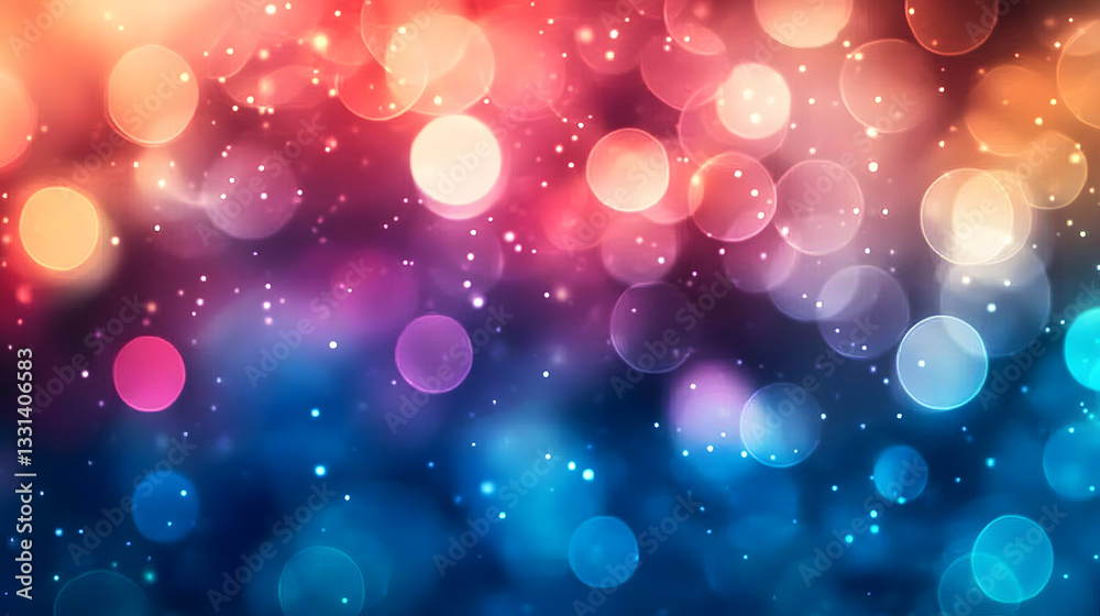 Obraz premium Blurred Abstract Background with Bokeh Lights. Abstract Modern Particle Wallpaper.