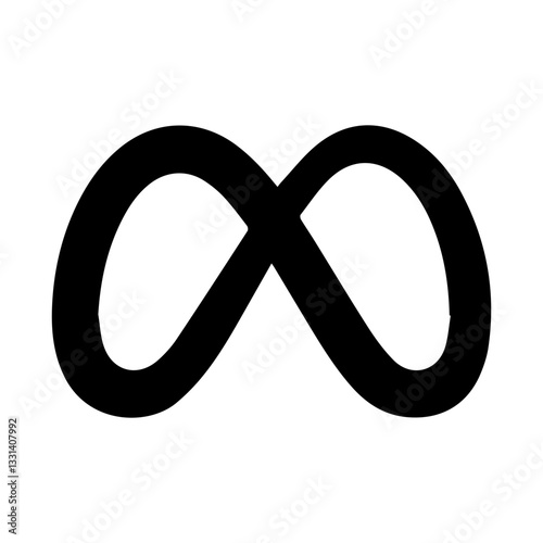 infinity glyph icon