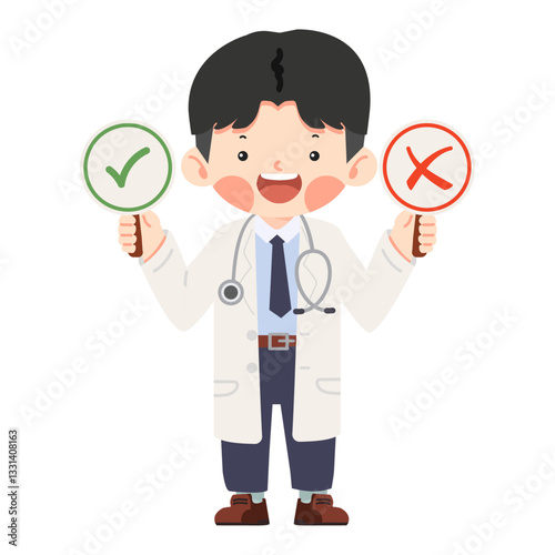 Doctor deciding between right and wrong