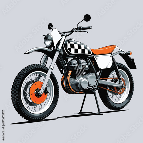 unique and cool motorcycle vector