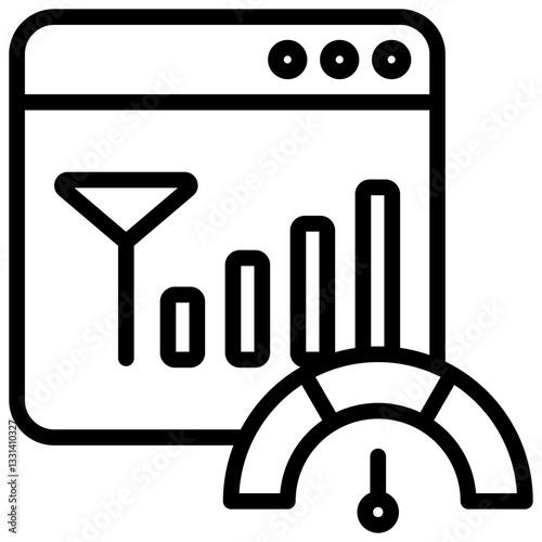 Bandwidth Outline Icon