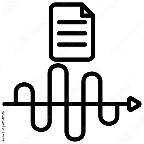 Carrier Wave Outline Icon