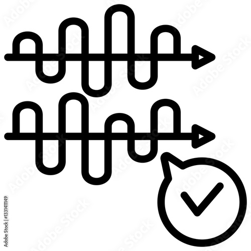Spectrum Allocation Outline Icon