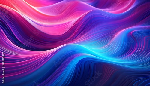 Dynamic and vibrant gradient showcasing a seamless flow of neon hues like electric blue, vivid pink, and pulsating purple, creating an energetic and futuristic aesthetic.