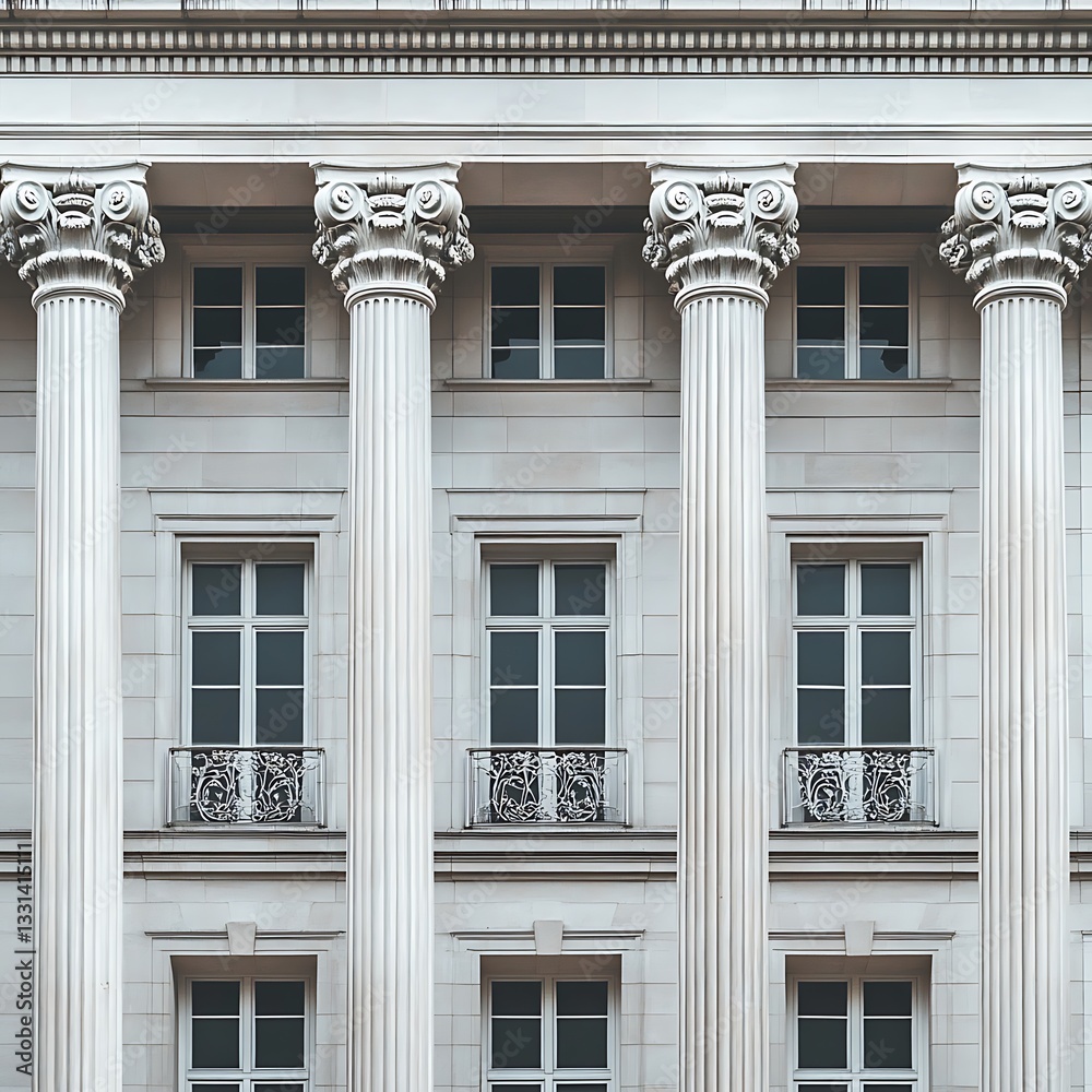 Majestic building with ornamental columns and intricate design high resolution picture Majestic building with ornamental columns and intricate design high resolution picture