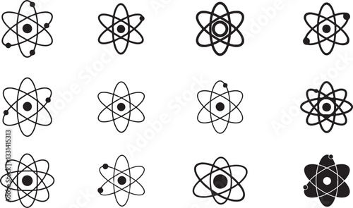 Atom Icons Silhouette