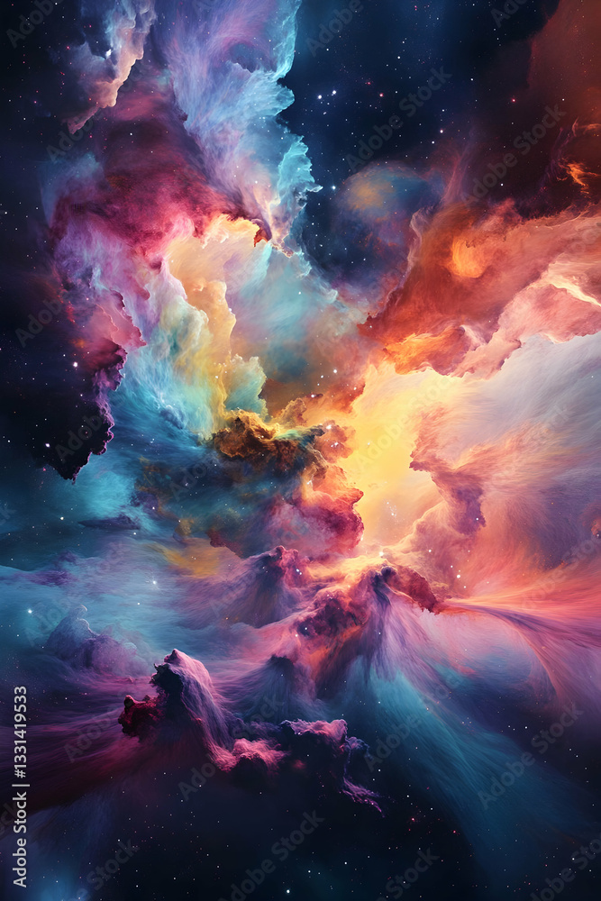 A vibrant nebula illustration, likely submitted to Adobe Stock A vibrant nebula illustration, likely submitted to Adobe Stock