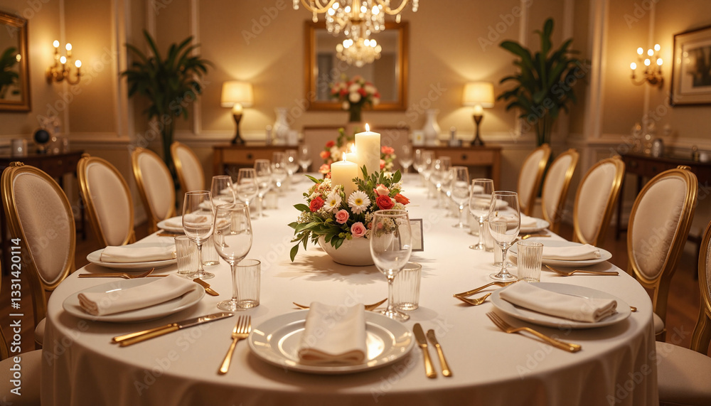 Elegant Formal Dinner Setting