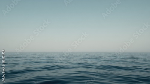 Wallpaper Mural Calm Ocean Horizon Under a Pale Blue Sky Torontodigital.ca
