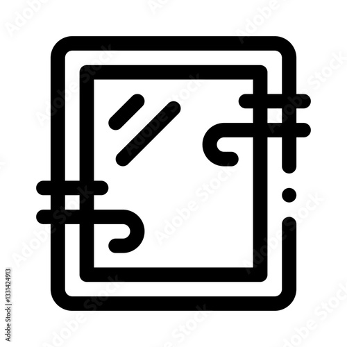 Window with Airflow line icon