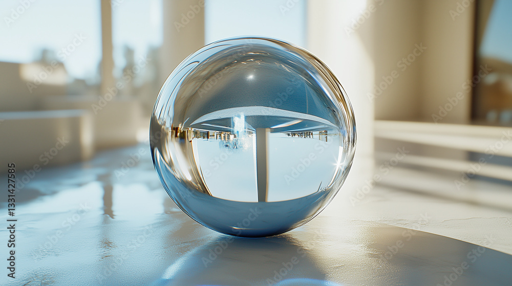 Enlarges a solitary droplet of water, unveiling its flawless spherical form, untainted essence, and captivating distortions and mirrorings contained Enlarges a solitary droplet of water, unveiling its flawless spherical form, untainted essence, and captivating distortions and mirrorings contained