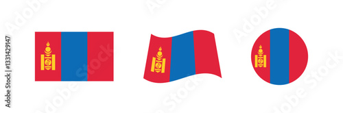 Vector Mongolia National Flag icon collection. Set of Mongolia Flag Icons in Various Shapes. Free Download Vector Mongolia National Flag icon collection. Set of Mongolia Flag Icons in Various Shapes. - GFXLoad