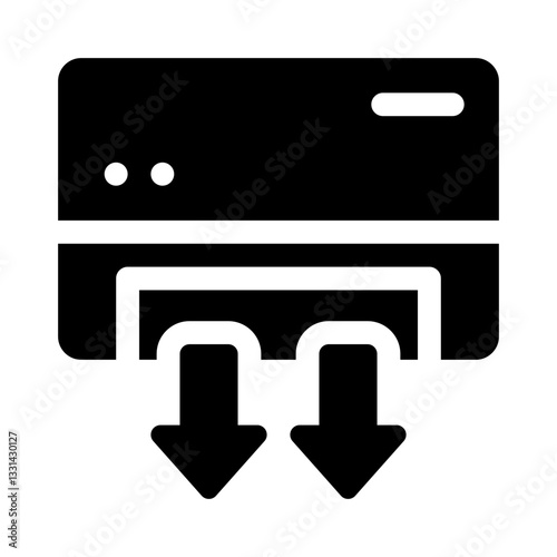 Air conditioner glyph icon