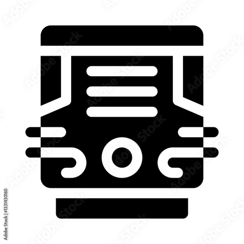 Air purifier glyph icon