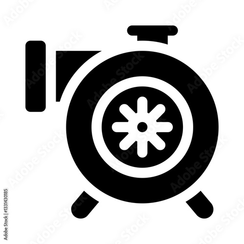 Blower glyph icon
