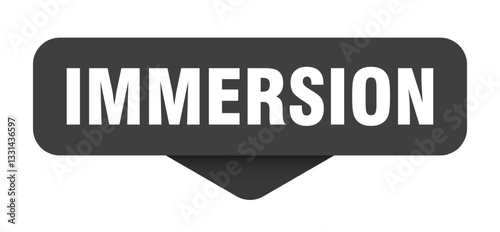 immersion sticker. immersion sign on transparent background