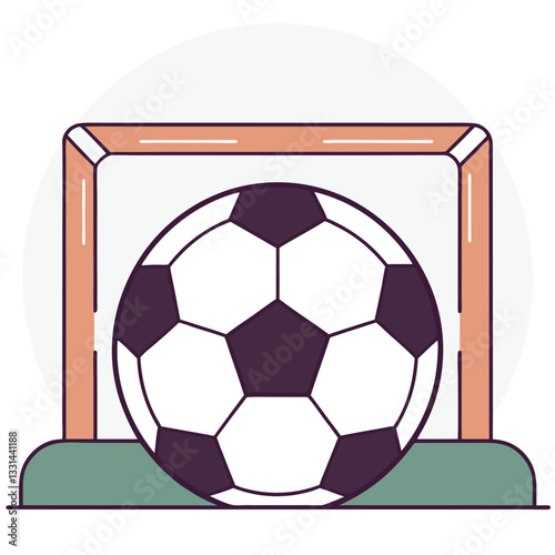 A football icon with a goalpost.