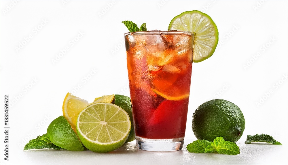 Fototapeta premium agua fresca drink isolated on transparent or white background