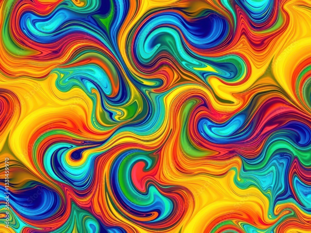 Abstract Colorful Swirling Paint Background Abstract Colorful Swirling Paint Background