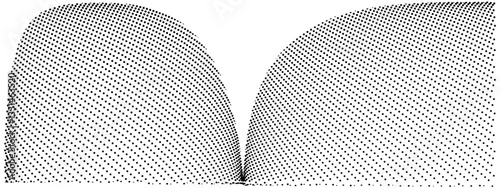 Abstract Halftone Dot Pattern Black and White Digital Texture Background.