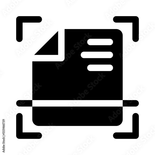 Scanning glyph icon