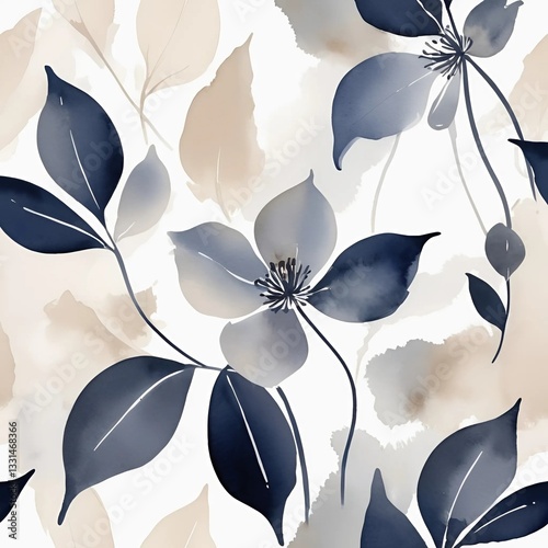 abstract floral background, the composition captures the fluttering sensation of expectancy