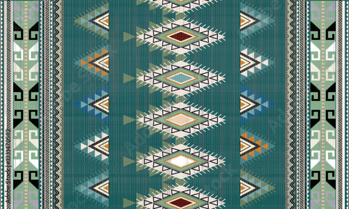 Navajo tribal vector seamless pattern. Native American ornament. Ethnic South Western decor style. Boho geometric ornament. Vector seamless pattern. Mexican blanket, rug. Woven carpet illustration