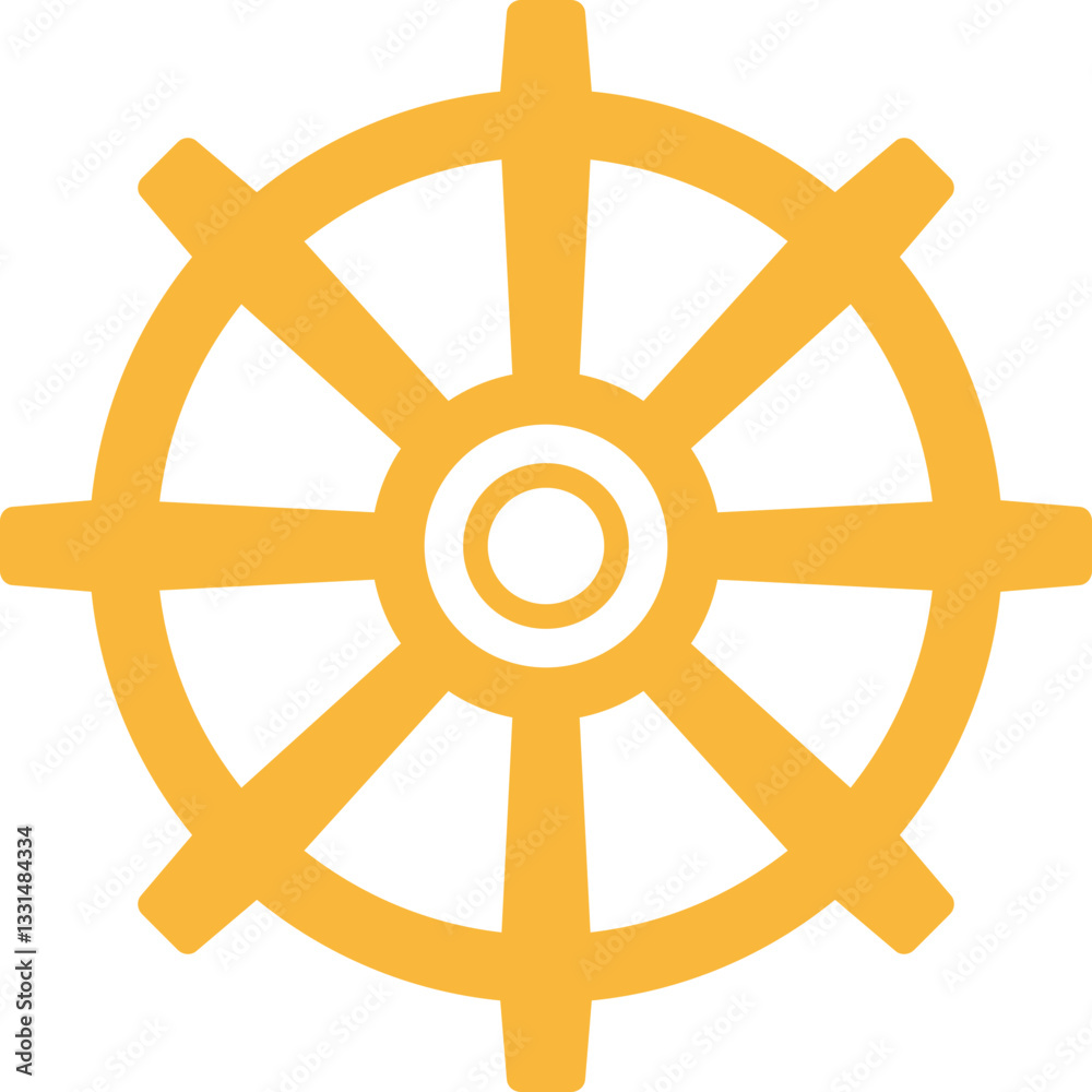 Obraz premium yellow colour gear image hand drawn vector image with PNG Transparent background