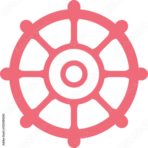 lite red gear hand drawn vector image with PNG Transparent background