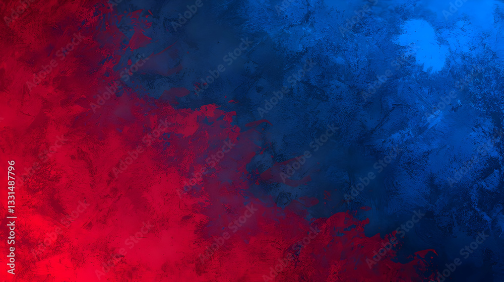 Abstract Colorful Background with Red and Blue Blended Effects
