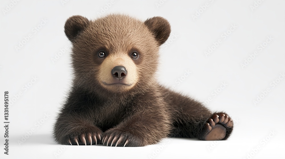 Obraz premium Baby bear cub natures cuteness unleashed bear