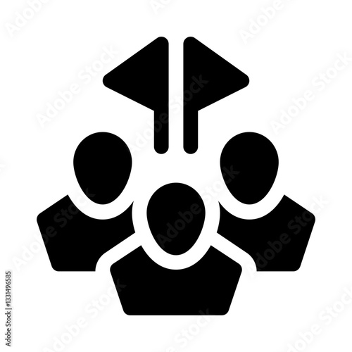 Visitors glyph icon