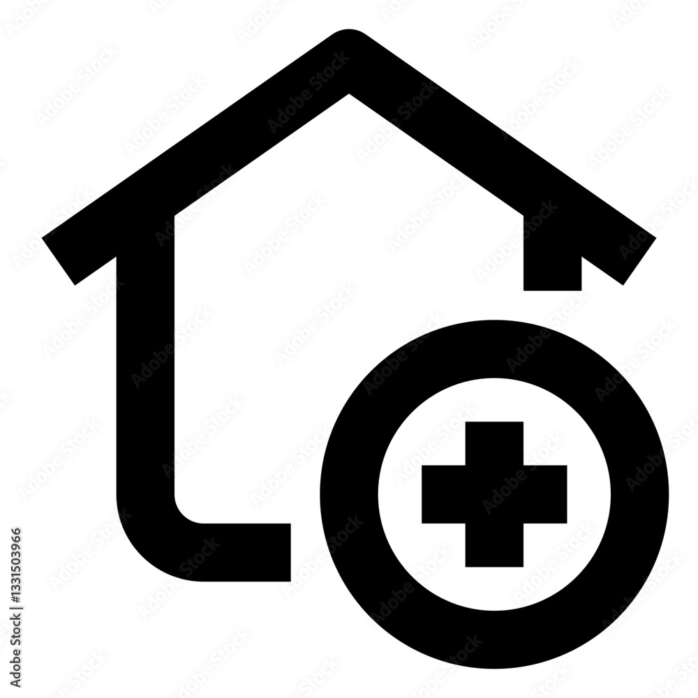 Obraz premium smart home regular icon