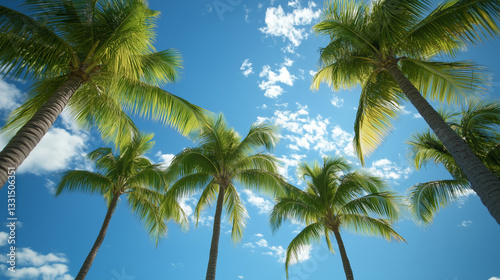 Wallpaper Mural palm trees Torontodigital.ca