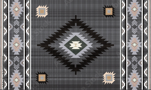 Navajo tribal vector seamless pattern. Native American ornament. Ethnic South Western decor style. Boho geometric ornament. Vector seamless pattern. Mexican blanket, rug. Woven carpet illustration