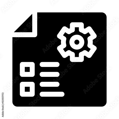 Operational audit glyph icon