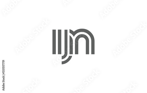Cuadro en lienzo IJN Creative Unique Modern Letter Logo Design